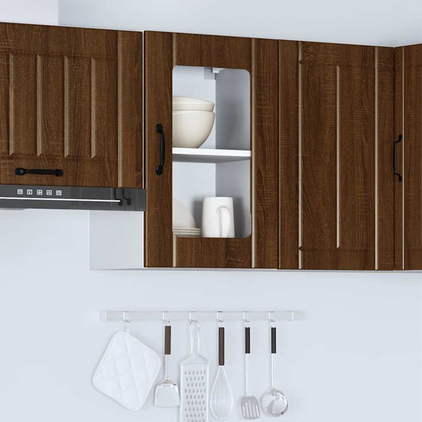 Küchen Hängeschrank Lucca Braun Eiche Optik