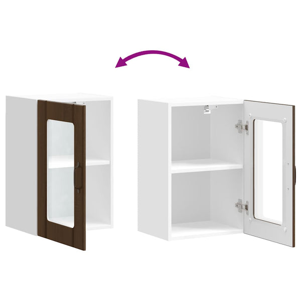 Küchen Hängeschrank Lucca Braun Eiche Optik