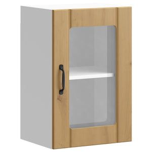 Küchen-Hängeschrank Lucca Artisan-Eiche mit Glastür