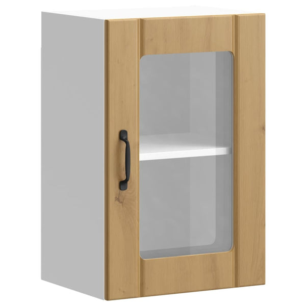 Küchen-Hängeschrank Lucca Artisan-Eiche mit Glastür