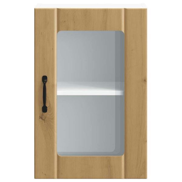 Küchen-Hängeschrank Lucca Artisan-Eiche mit Glastür