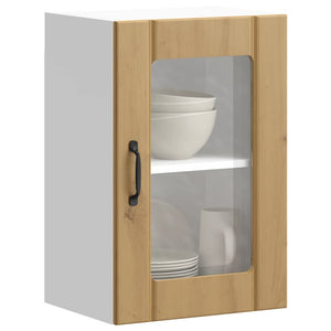 Küchen-Hängeschrank Lucca Artisan-Eiche mit Glastür