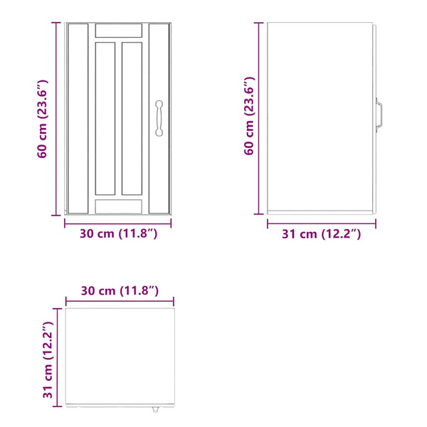 Küchen Hängeschrank Lucca Schwarz