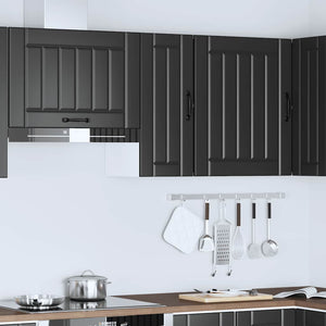 Küchen Hängeschrank Lucca Schwarz