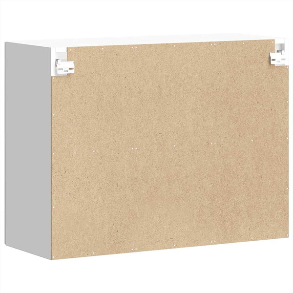 Küchen Hängeschrank Lucca Weiß mit Glastür