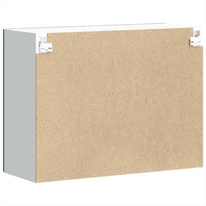 Küchen Hängeschrank Lucca Schwarz mit Glastür