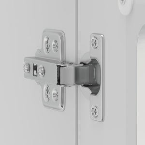 Küchen Hängeschrank Weiß Hochglanz mit Glastür
