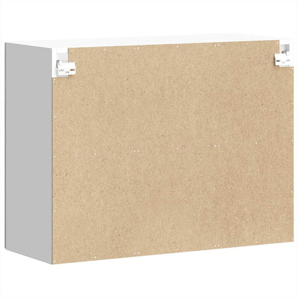 Küchen Hängeschrank Betongrau mit Glastür