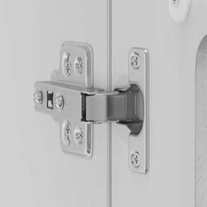 Küchen Hängeschrank Betongrau mit Glastür