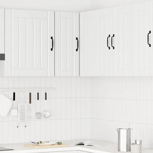 vidaXL Meuble haut d'angle de cuisine Lucca Blanc Bois d'ingénierie