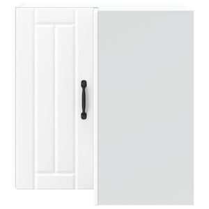 vidaXL Meuble haut d'angle de cuisine Lucca Blanc Bois d'ingénierie