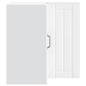 vidaXL Meuble haut d'angle de cuisine Lucca Blanc Bois d'ingénierie