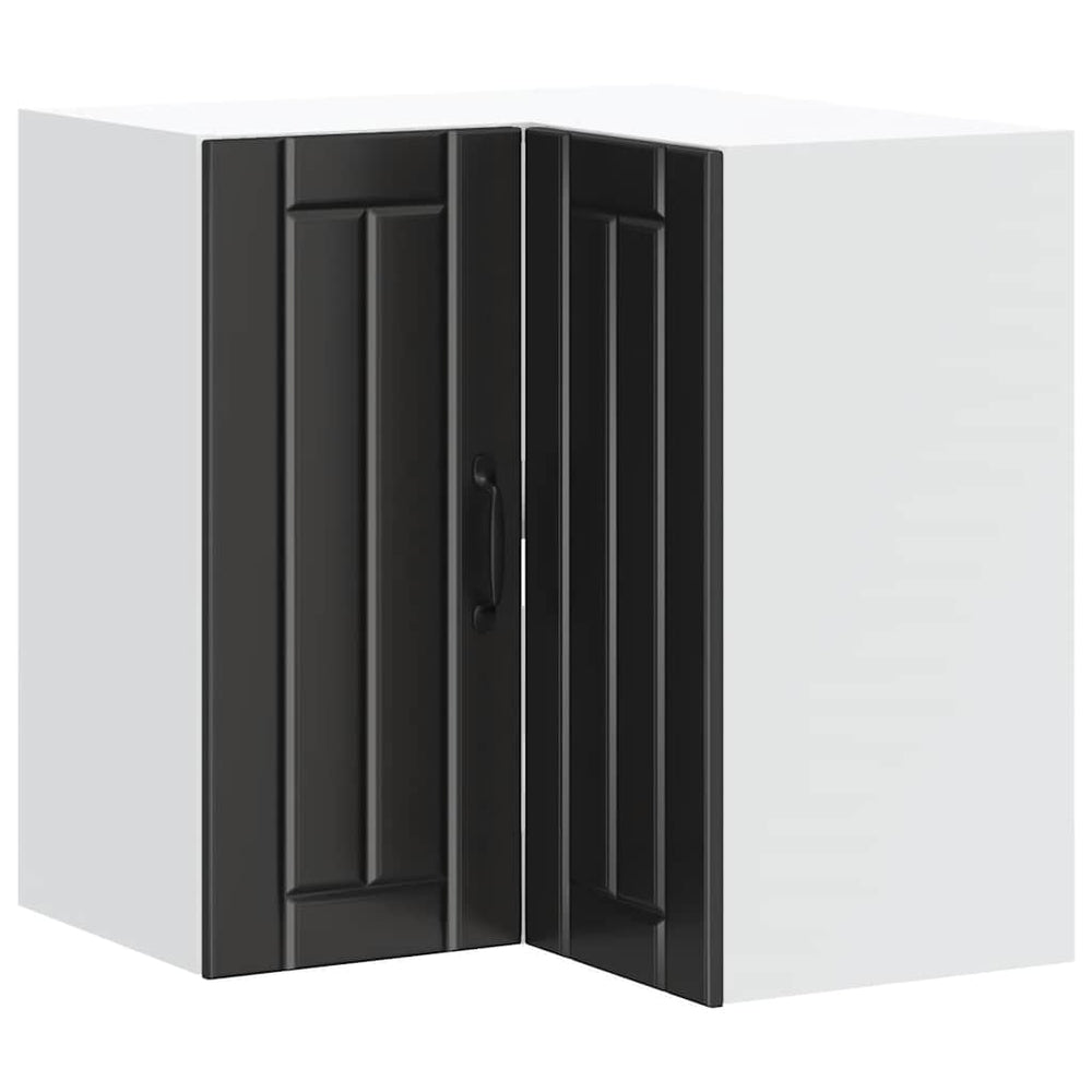 Eckhängeschrank Lucca, Schwarz