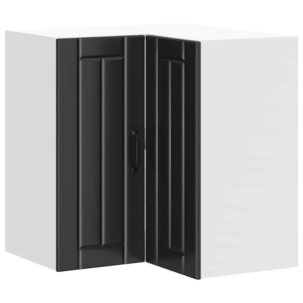 Eckhängeschrank Lucca, Schwarz