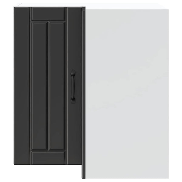 Eckhängeschrank Lucca, Schwarz