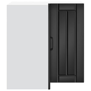 Eckhängeschrank Lucca, Schwarz