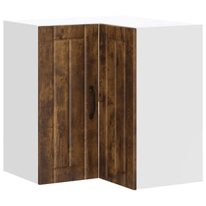 vidaXL Meuble haut d'angle de cuisine Lucca Chêne fumé Bois d'ingénierie
