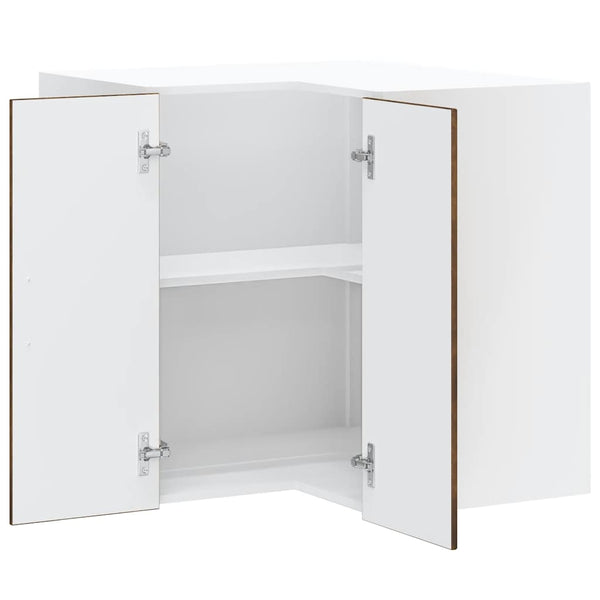 vidaXL Meuble haut d'angle de cuisine Lucca Chêne fumé Bois d'ingénierie