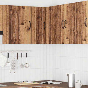 Küchen Eckhängeschrank Altholz-Optik