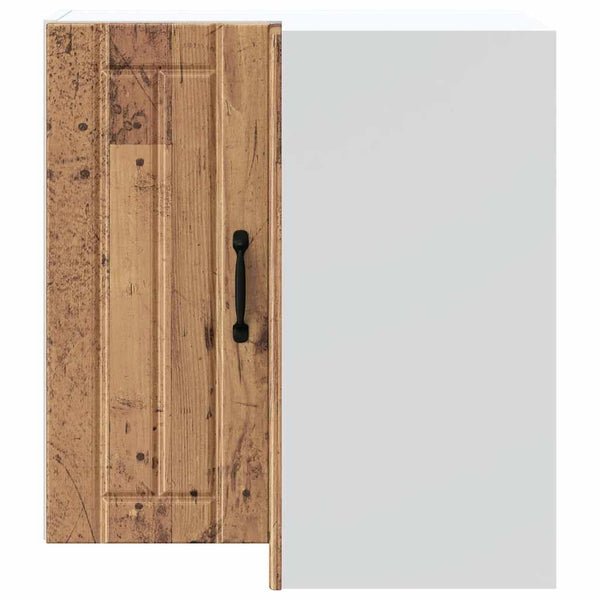 Küchen Eckhängeschrank Altholz-Optik