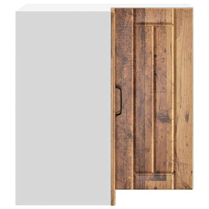 Küchen Eckhängeschrank Altholz-Optik