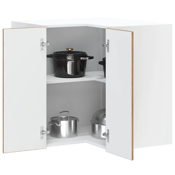 Küchen Eckhängeschrank Altholz-Optik