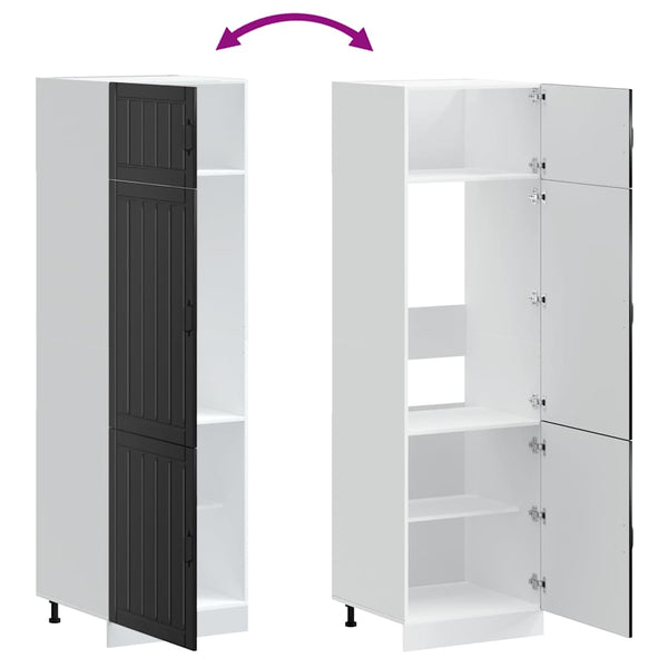 Küchenschrank Lucca, Schwarz