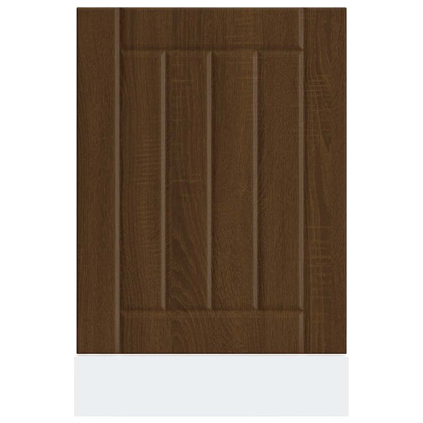vidaXL Dishwasher Panel Lucca Brown Oak Look Engineered Wood