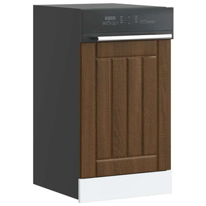 vidaXL Dishwasher Panel Lucca Brown Oak Look Engineered Wood