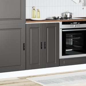 Küchenunterschrank Porto, Schwarz