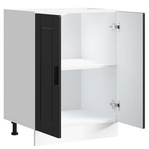 Küchenunterschrank Porto, Schwarz