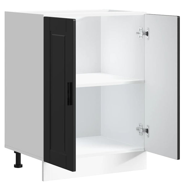 Küchenunterschrank Porto, Schwarz