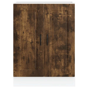 Küchenunterschrank Räuchereiche Holzwerkstoff