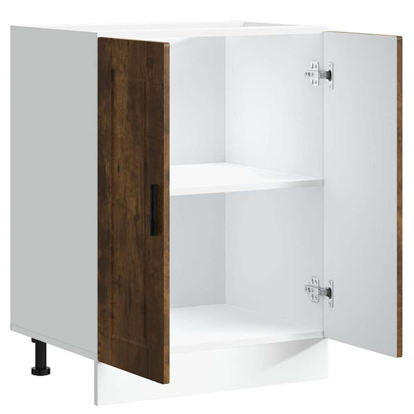 Küchenunterschrank Räuchereiche Holzwerkstoff