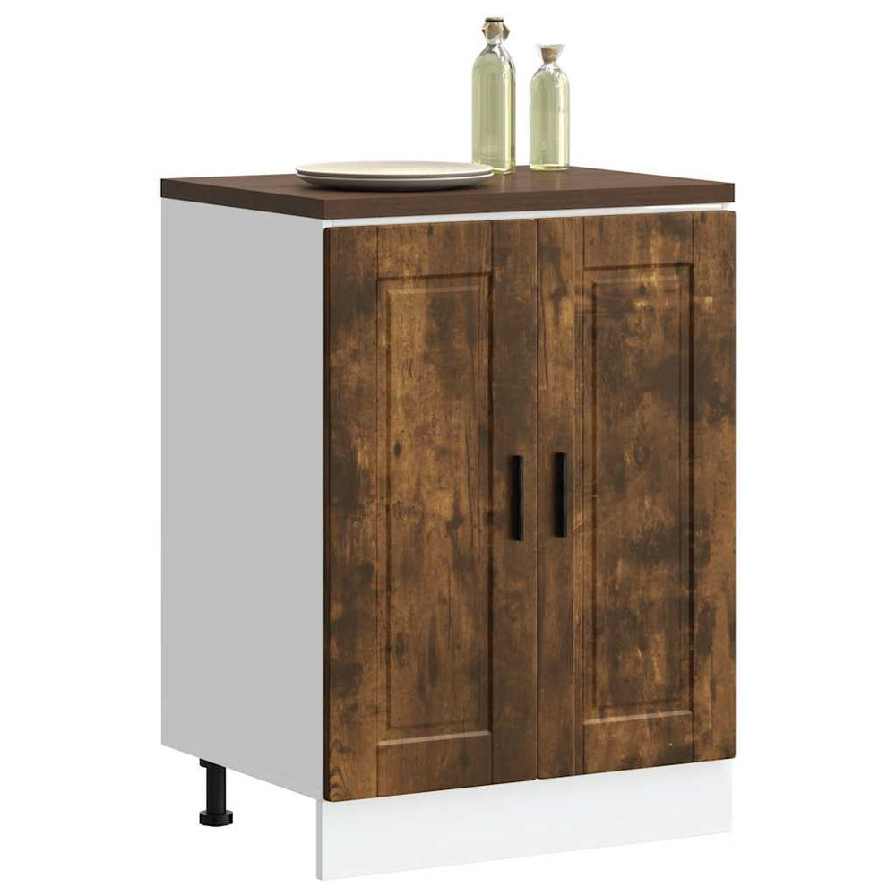 Küchenunterschrank Räuchereiche Holzwerkstoff