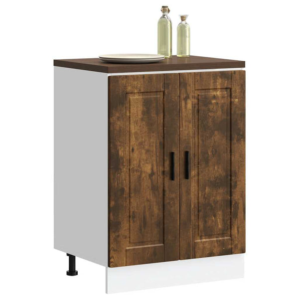 Küchenunterschrank Räuchereiche Holzwerkstoff