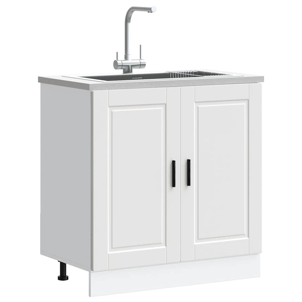 Spülenunterschrank Weiß 80 cm