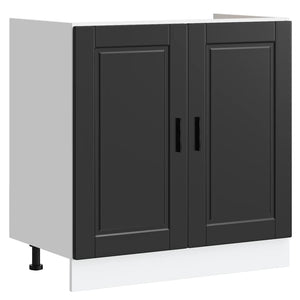 Spülenunterschrank Porto Schwarz 80 cm