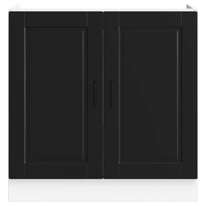 Spülenunterschrank Porto Schwarz 80 cm