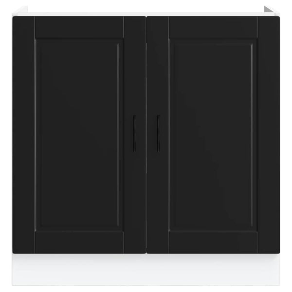 Spülenunterschrank Porto Schwarz 80 cm