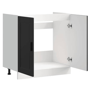 Spülenunterschrank Porto Schwarz 80 cm