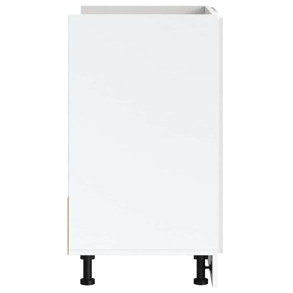 vidaXL Meuble sous-évier Porto blanc brillant 80x46x81,5 cm