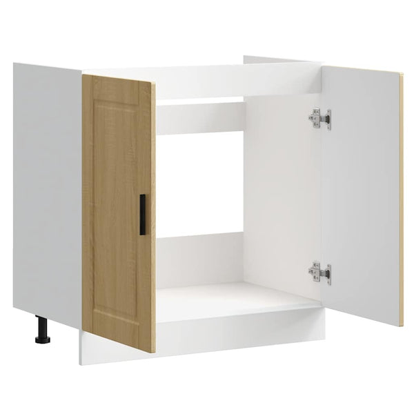 Spülenunterschrank Sonoma-Eiche 80 cm