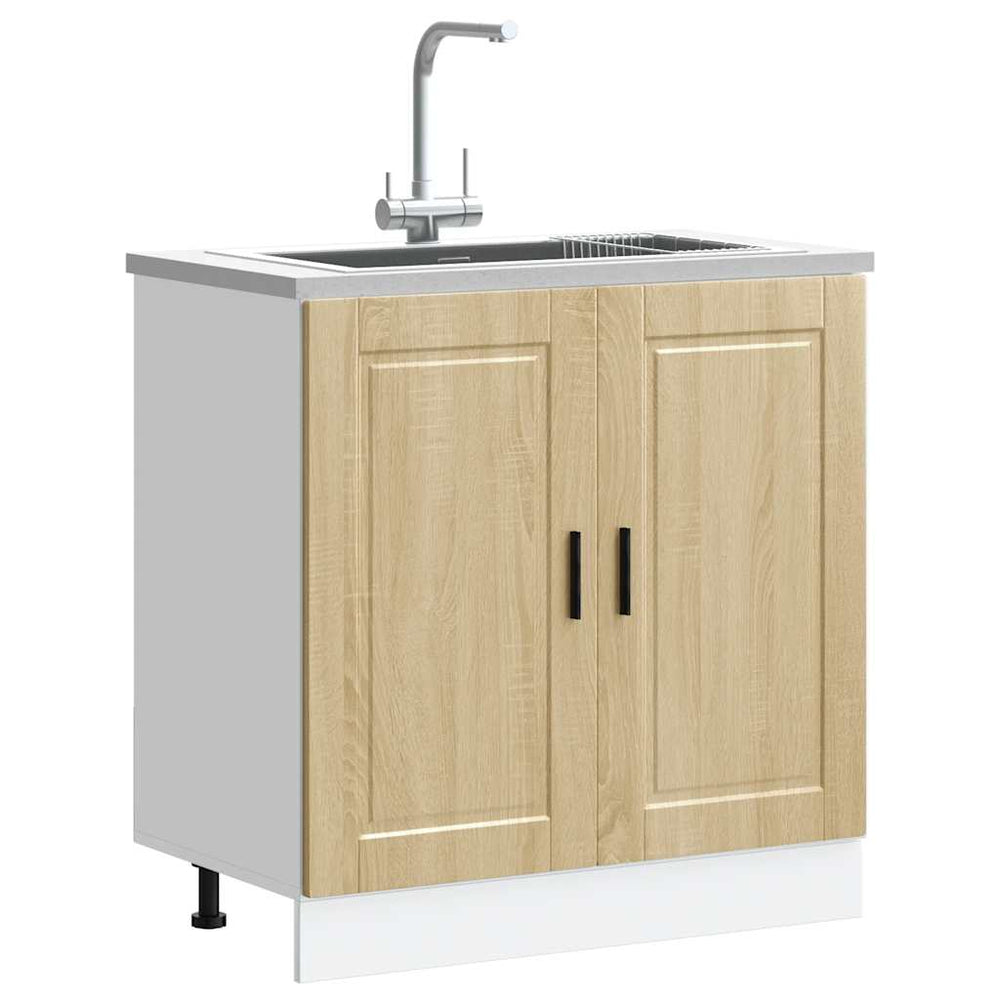 Spülenunterschrank Sonoma-Eiche 80 cm