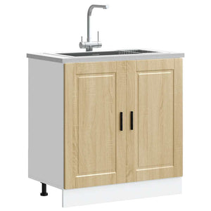 Spülenunterschrank Sonoma-Eiche 80 cm