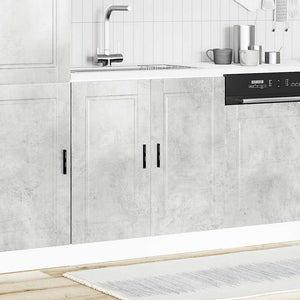 Spülenunterschrank Betongrau 80 cm