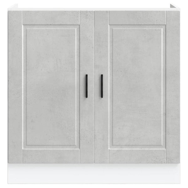 Spülenunterschrank Betongrau 80 cm
