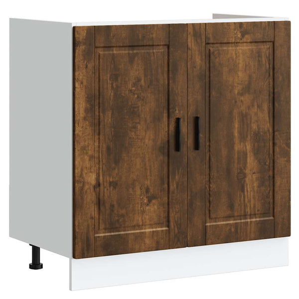 Spülenunterschrank Räuchereiche 80 cm