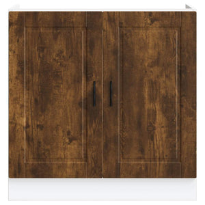 Spülenunterschrank Räuchereiche 80 cm