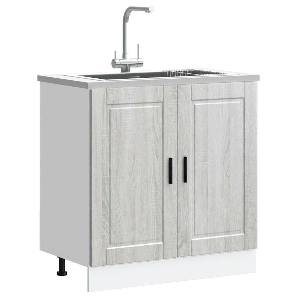 Spülenunterschrank Grau Sonoma 80cm